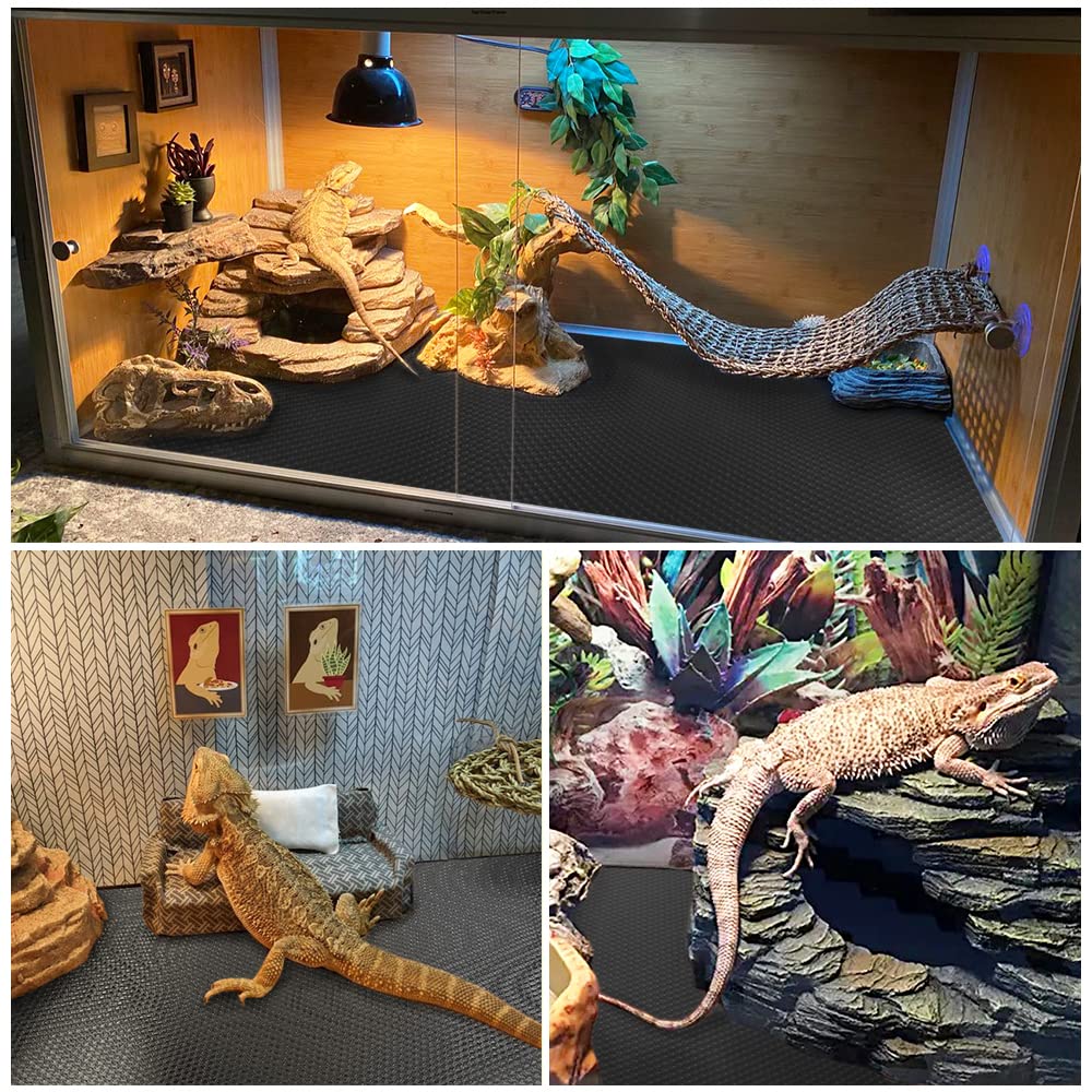 TCYPUHL reptile carpet substrate for leopard geckos in tanks.