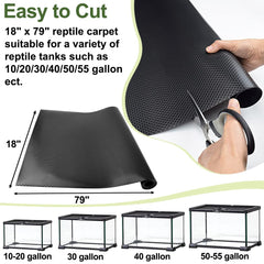 TCYPUHL reptile carpet textured non-slip surface supports safe walking.