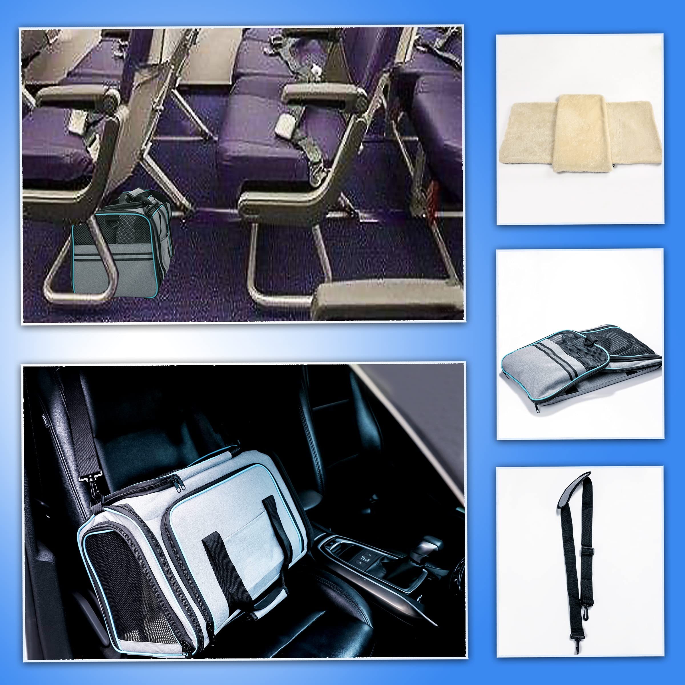 TDHDIKE cat dog carrier reflective-bands improve night visibility and safety.
