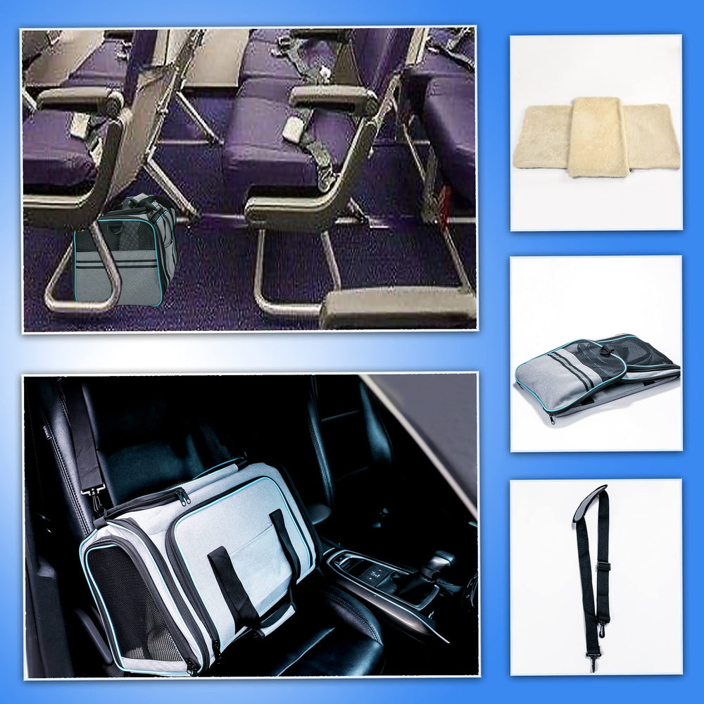 TDHDIKE cat dog carrier reflective-bands improve night visibility and safety.