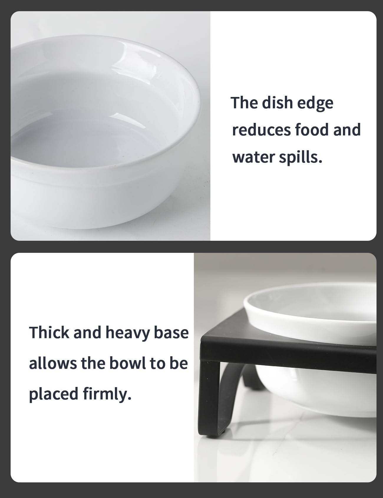 TEAKISS silicone non-slip base keeps bowls steady on floors