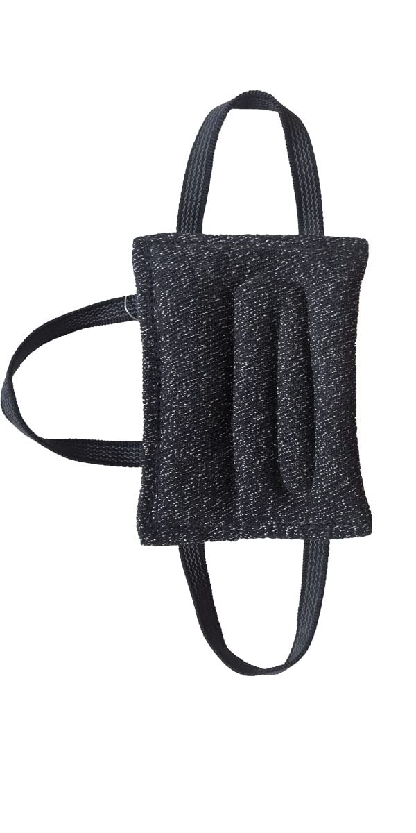 Tealover bite pillow showing jute exterior and wedge core for durable bite work