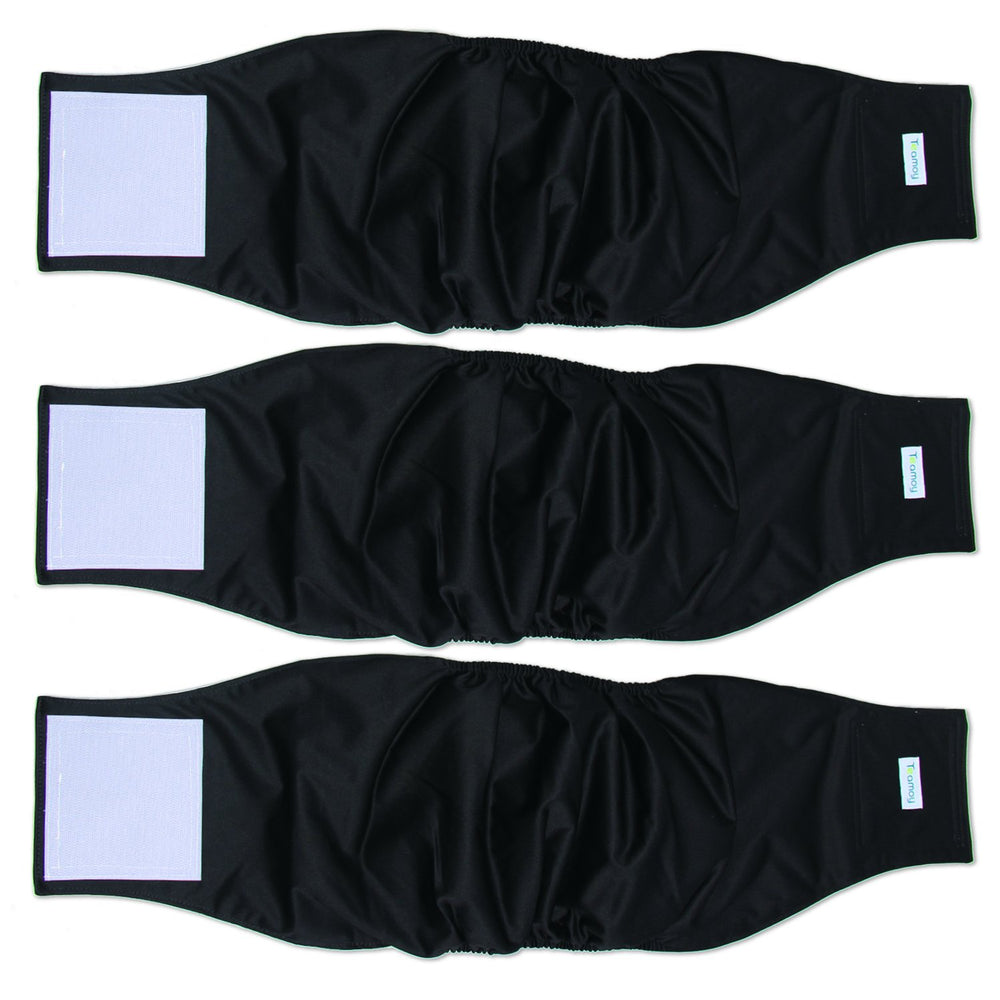 Teamoy 3-pack diaper wrap close-up shows four-layer absorbent construction