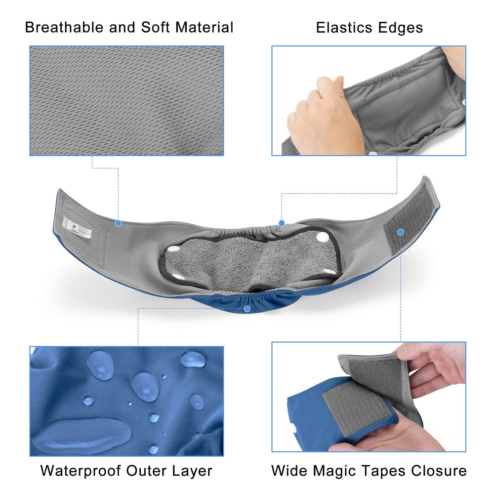Waterproof outer layer protects floors during nighttime wear