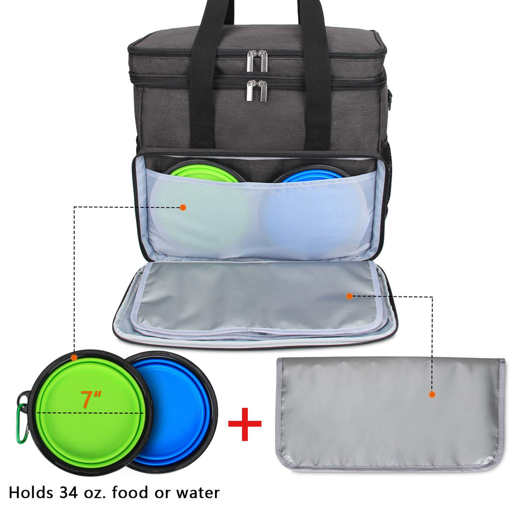Teamoy collapsible bowls included for convenient on-the-go feeding