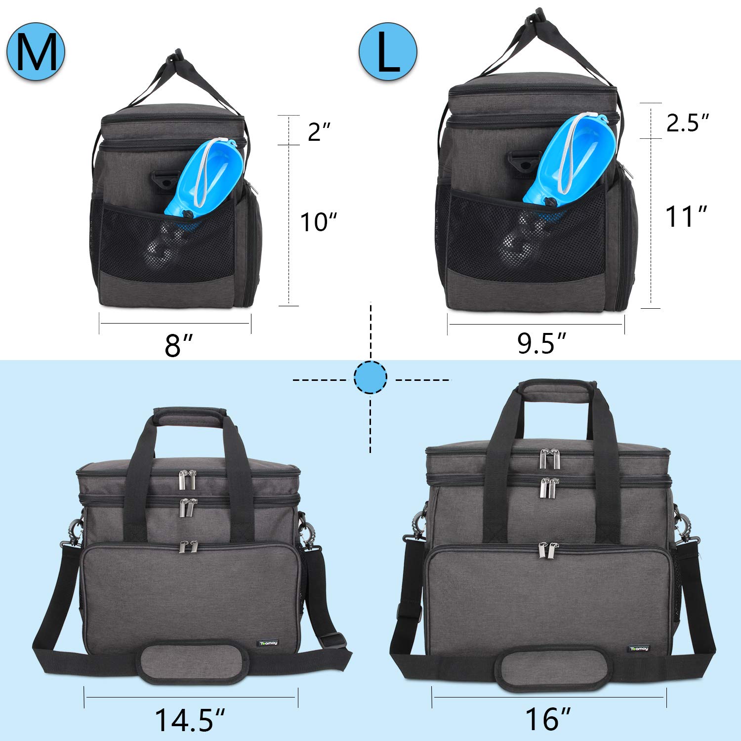 Teamoy food carriers maintain meal organization during trips