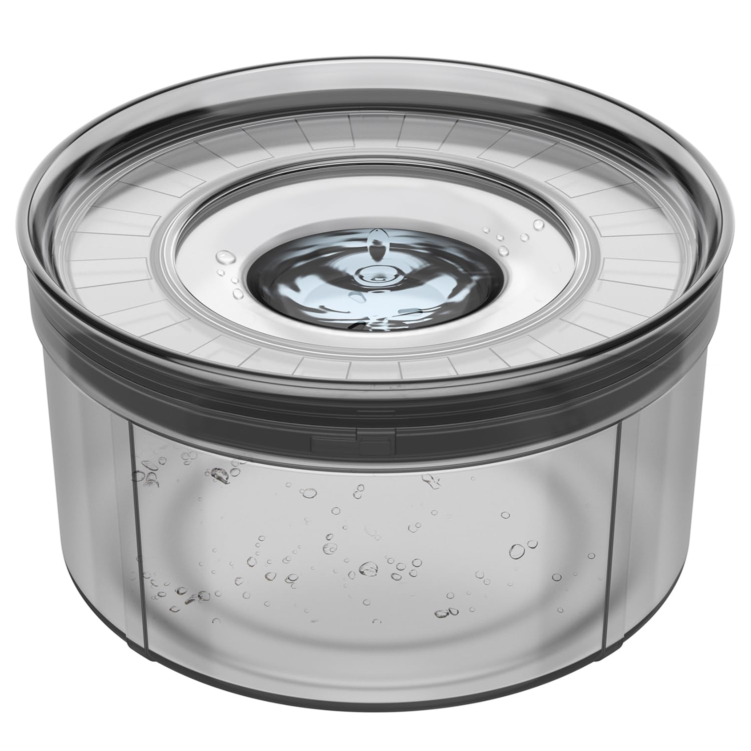 Techphardo 1-Gallon no-spill bowl, front view, keeps water contained for large dogs.