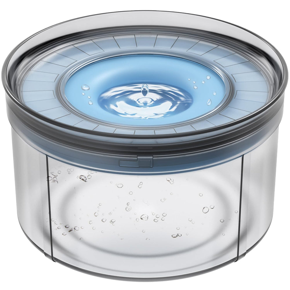 Techphardo 1-gallon no-spill dog water bowl with secure lid prevents spills.