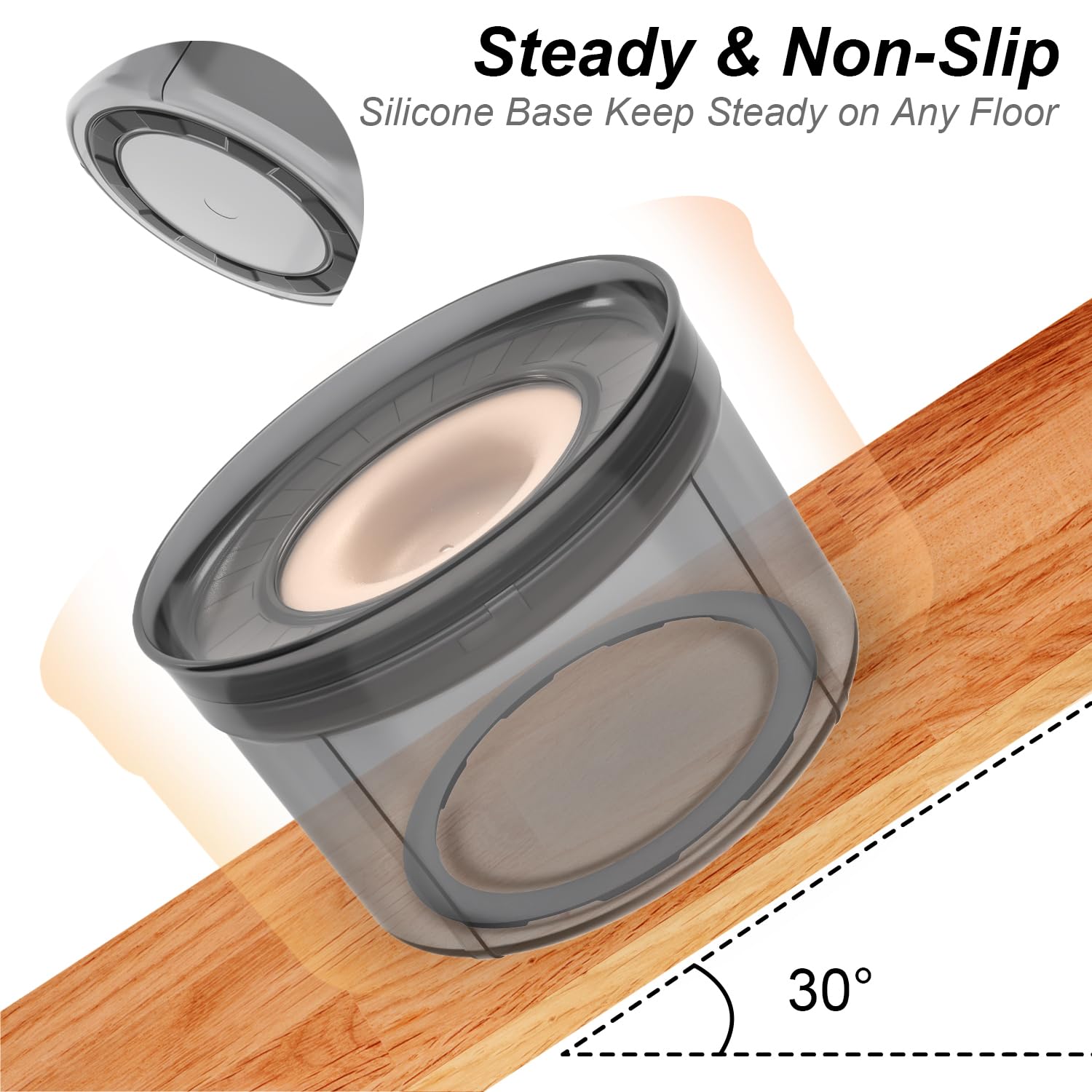 Techphardo BPA-free transparent bowl supports safe, odor-free hydration.