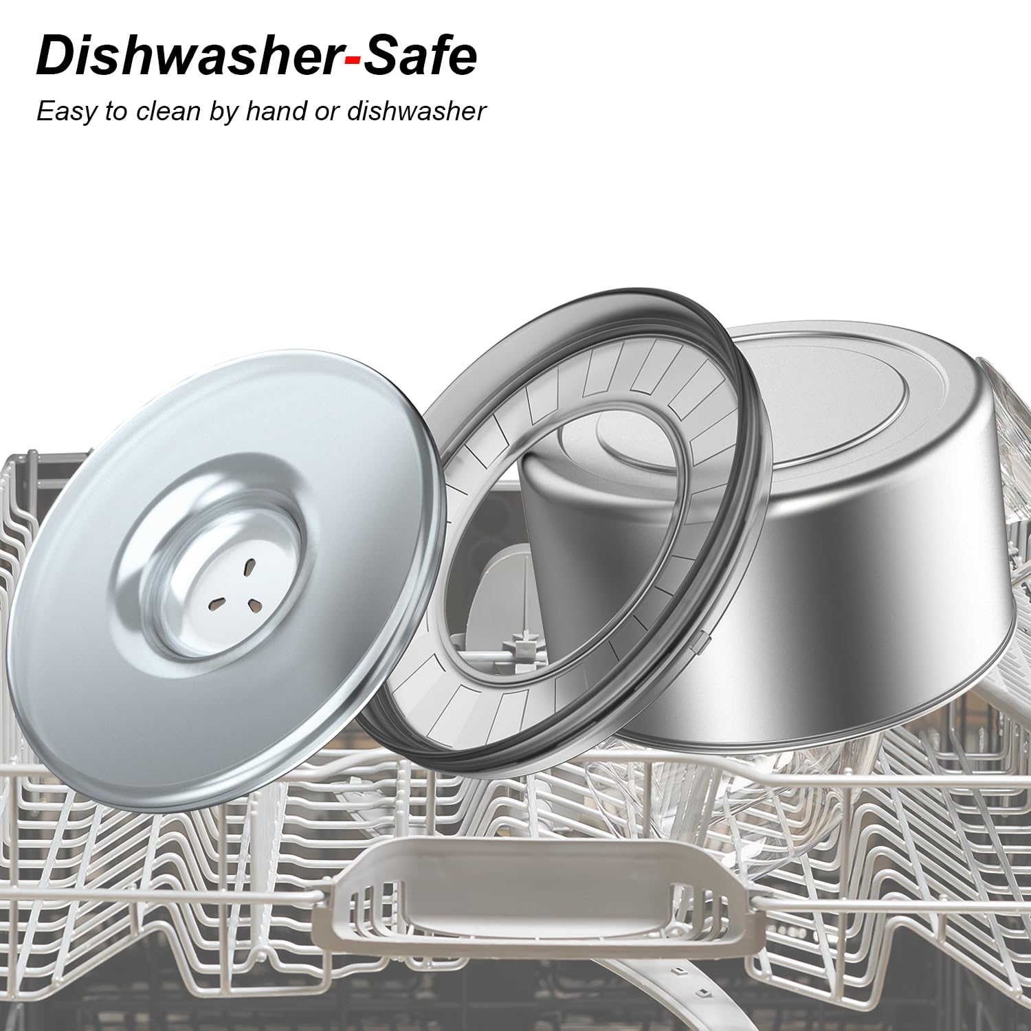 Techphardo dishwasher-safe bowl; easy to clean after meals.