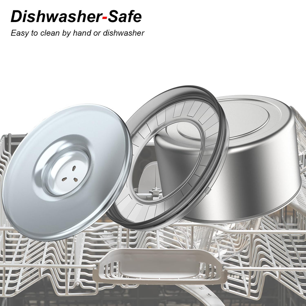 Techphardo dishwasher-safe bowl; easy to clean after meals.