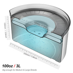 Techphardo float disk monitors water level and slows drinking.