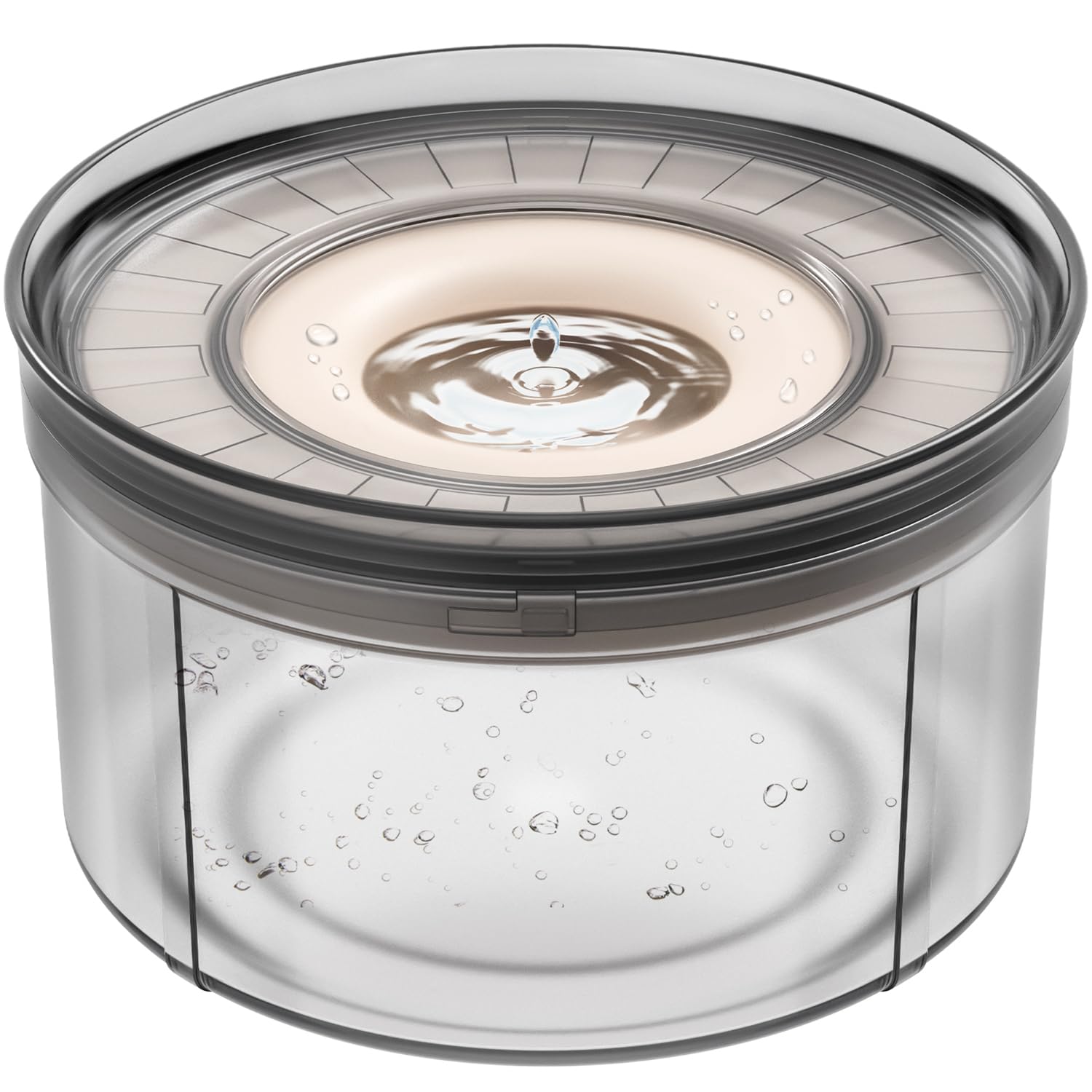 Techphardo no-spill cover lip keeps paws from digging and spills at home.