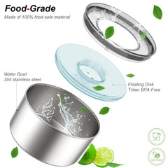 Techphardo non-slip base keeps the bowl steady on any floor.