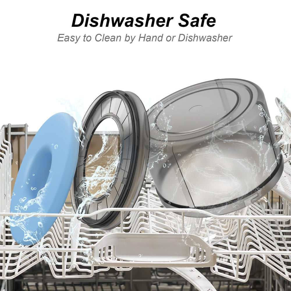 Techphardo non-slip base keeps bowl steady on slick surfaces.