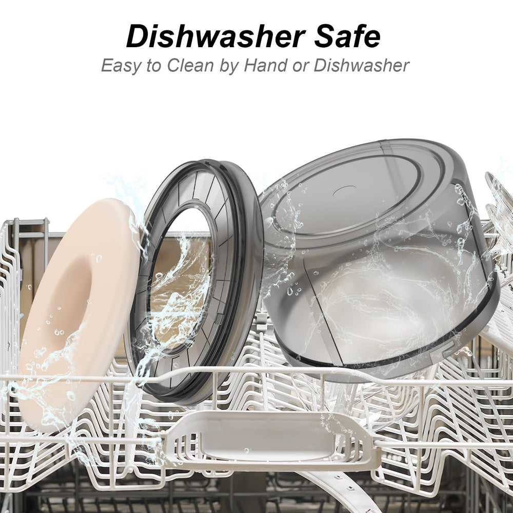 Techphardo non-slip base keeps the bowl steady on any floor.