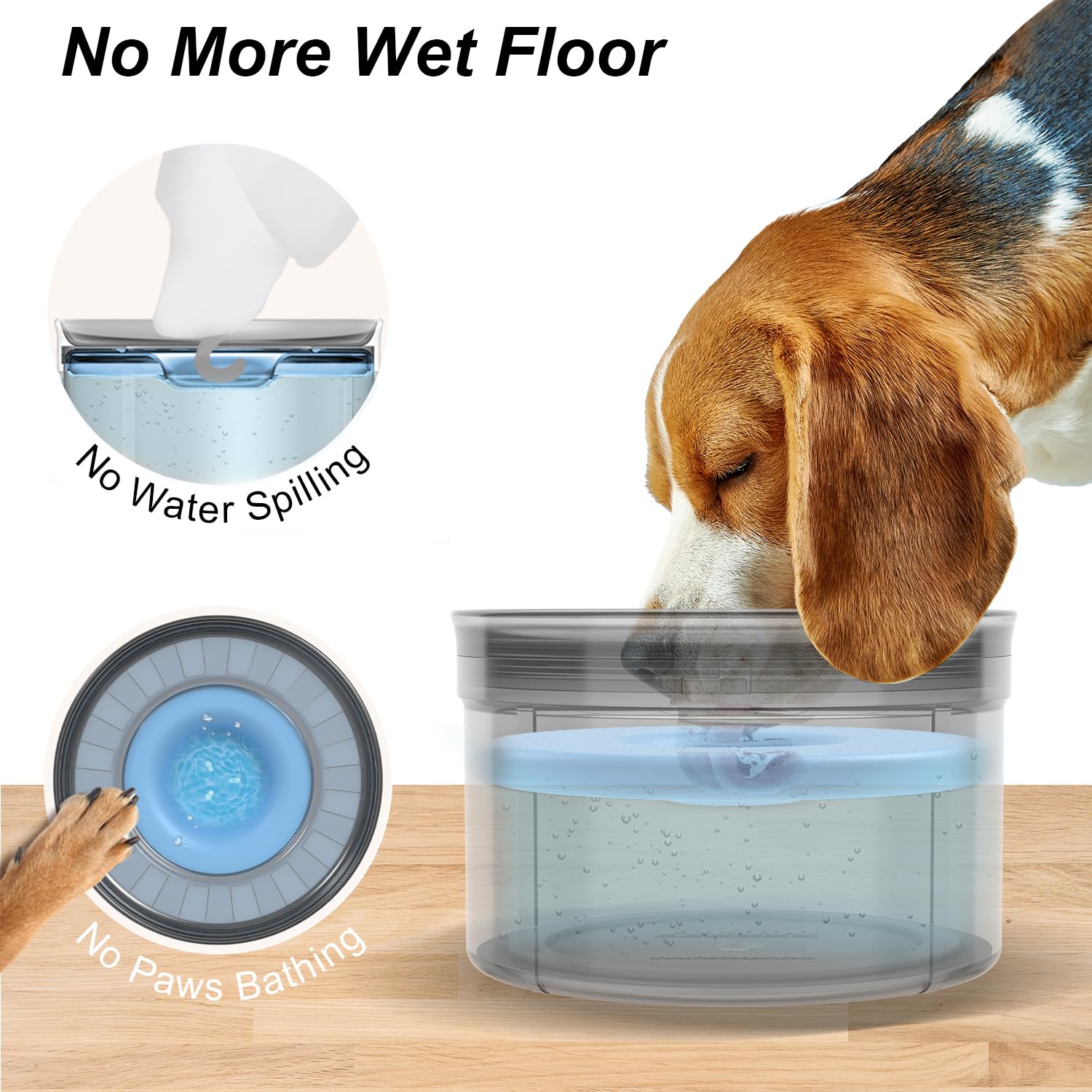 Techphardo travel-friendly bowl resists spills in cars and RVs.