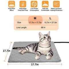 TechTail heating pad offers 6 heat settings for customizable warmth for pets