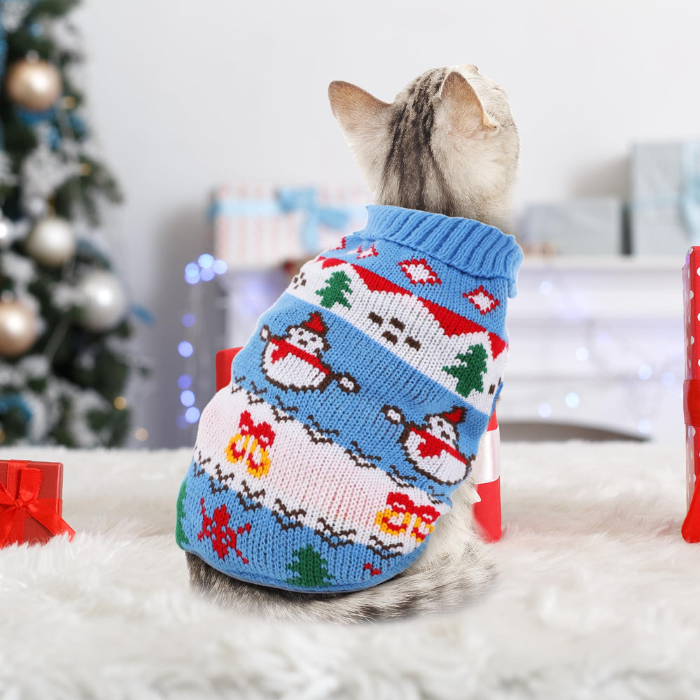 Tecotely cat sweater size chart measure aid for proper fit