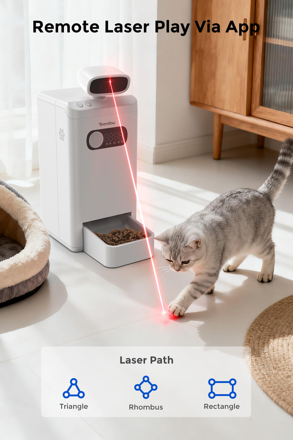 Teendow XLY-M1 AI features tailor interactions and tips to your pet habits.