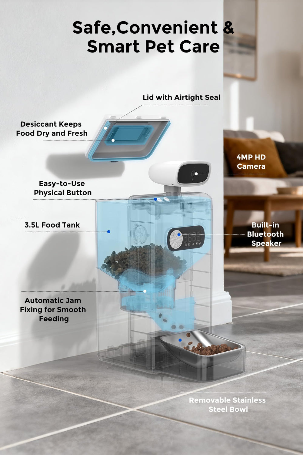 Teendow XLY-M1 two-way audio lets you soothe your cat remotely.