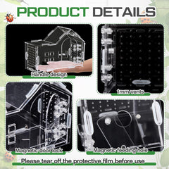 Teenyyou enclosure handle allows convenient transport between habitats.