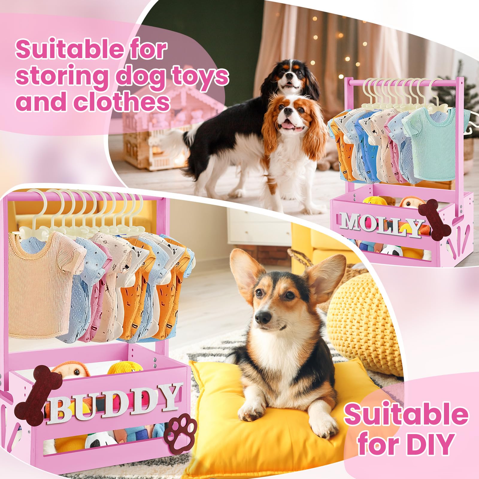 Teenyyou dog toys and clothes organizer: versatile storage for home or travel