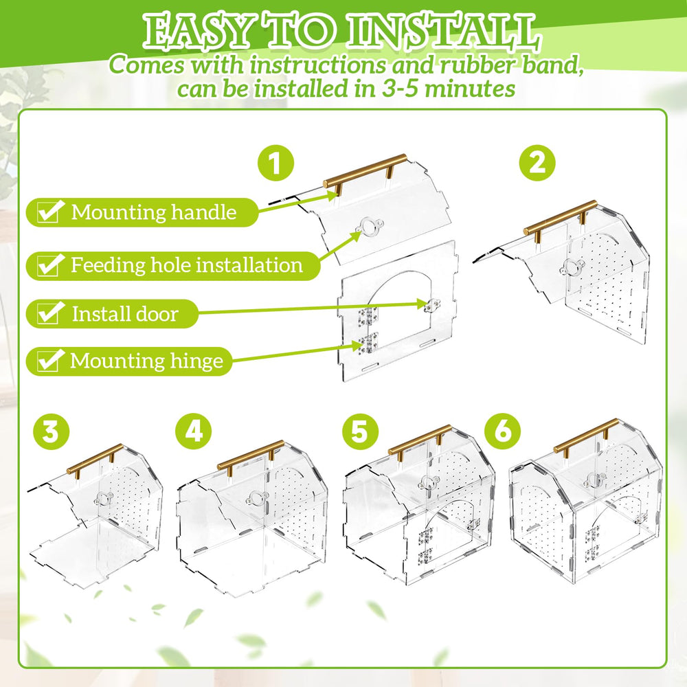 Teenyyou Jumping Spider Enclosure handle emphasizing portable setup and reduced vibration.