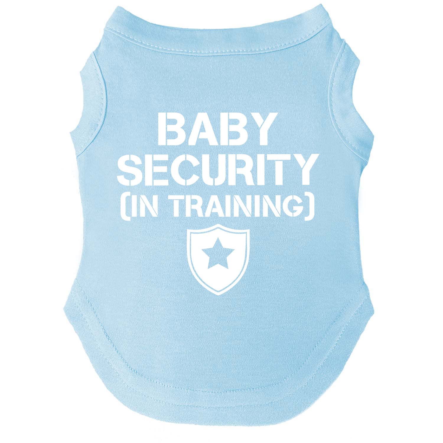 Tees & Tails baby-security-training-dog-tee-sleeveless ideal for everyday wear and photoshoots.
