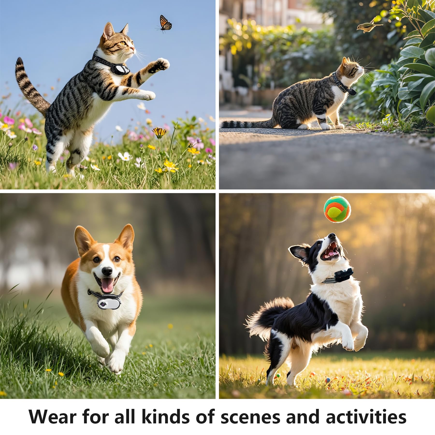 TEFIRE Dog Camera Collar anti-loss magnetic design keeps it attached during activity.