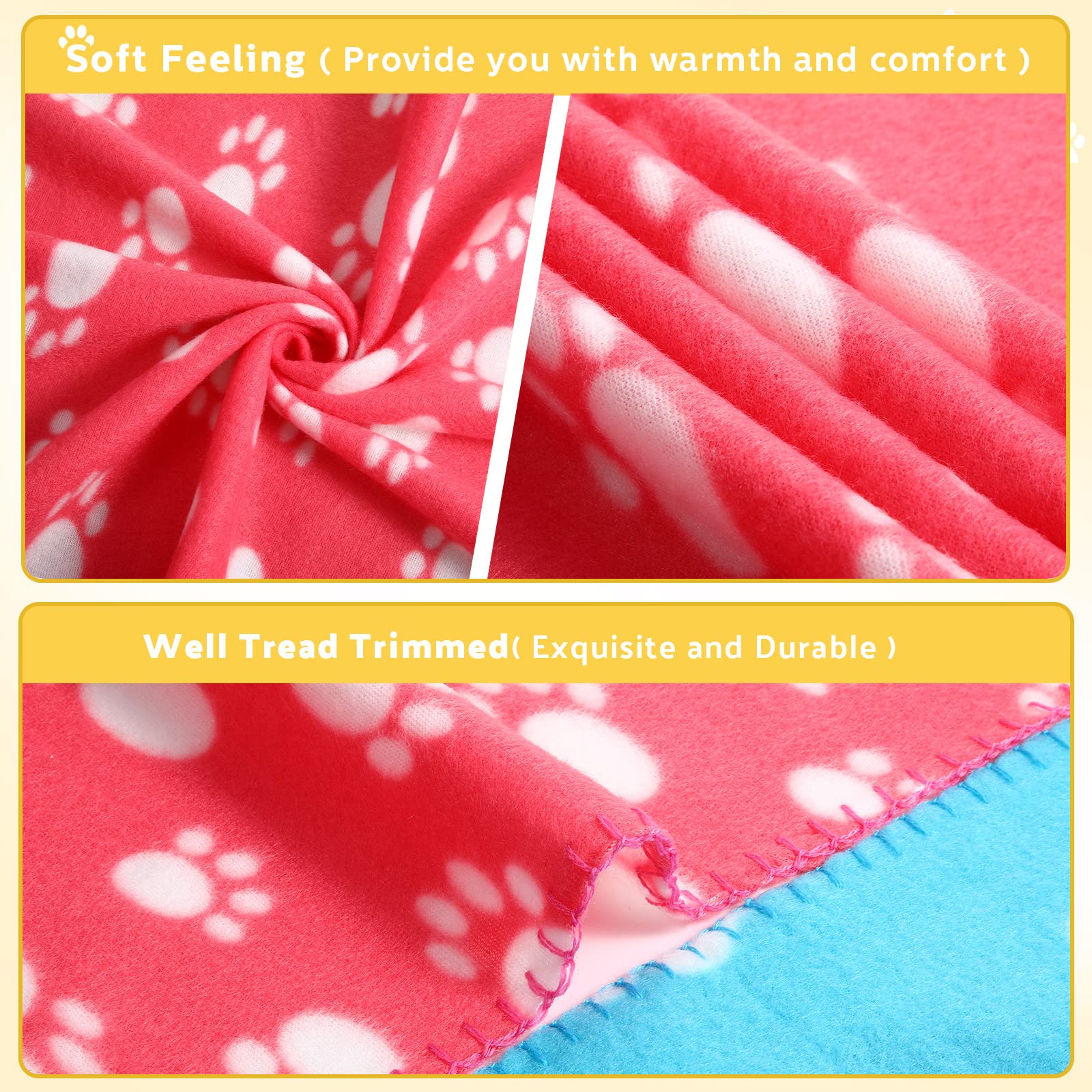 Tegeme colorful pet blanket pack vivid hues for quick swaps and decor