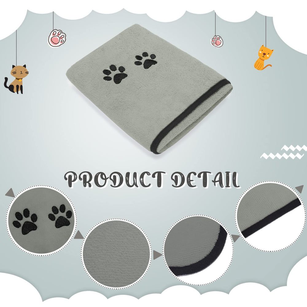 Tegeme dog towel in use after bath soft and cozy for pets