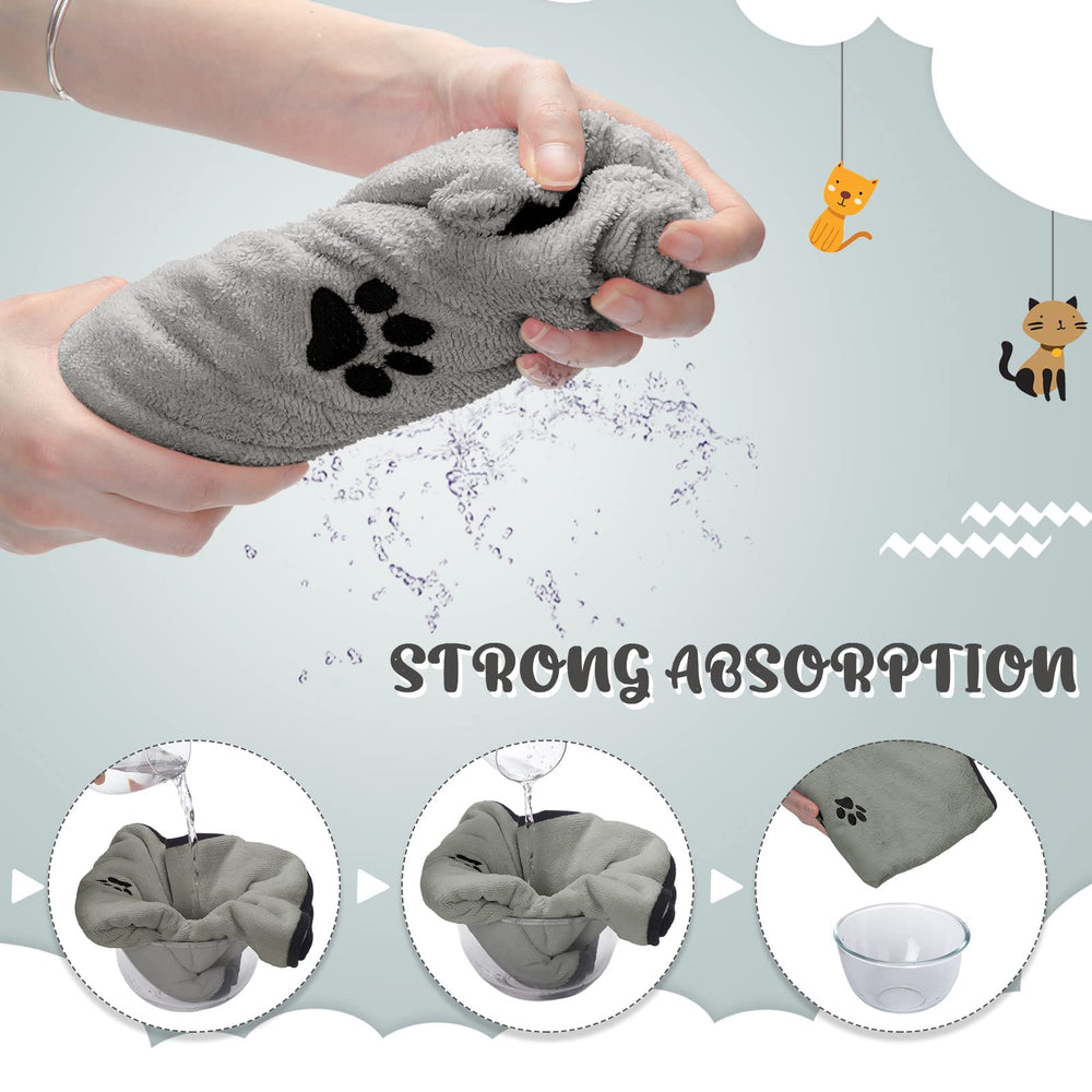 Tegeme dog towel folded for compact storage and travel