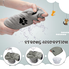 Tegeme dog towel folded for compact storage and travel