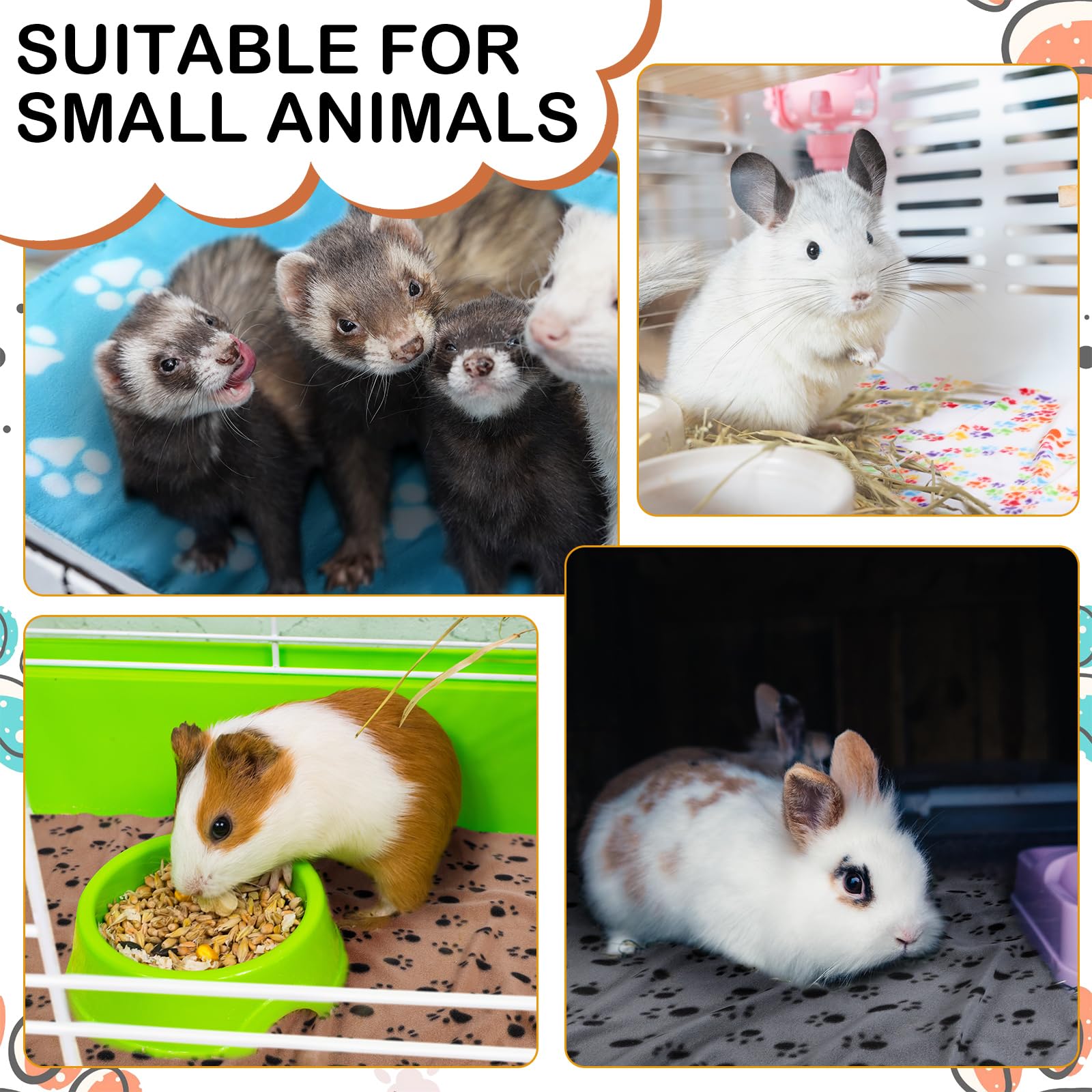 Tegeme multi-color pet blankets show vibrant variety.
