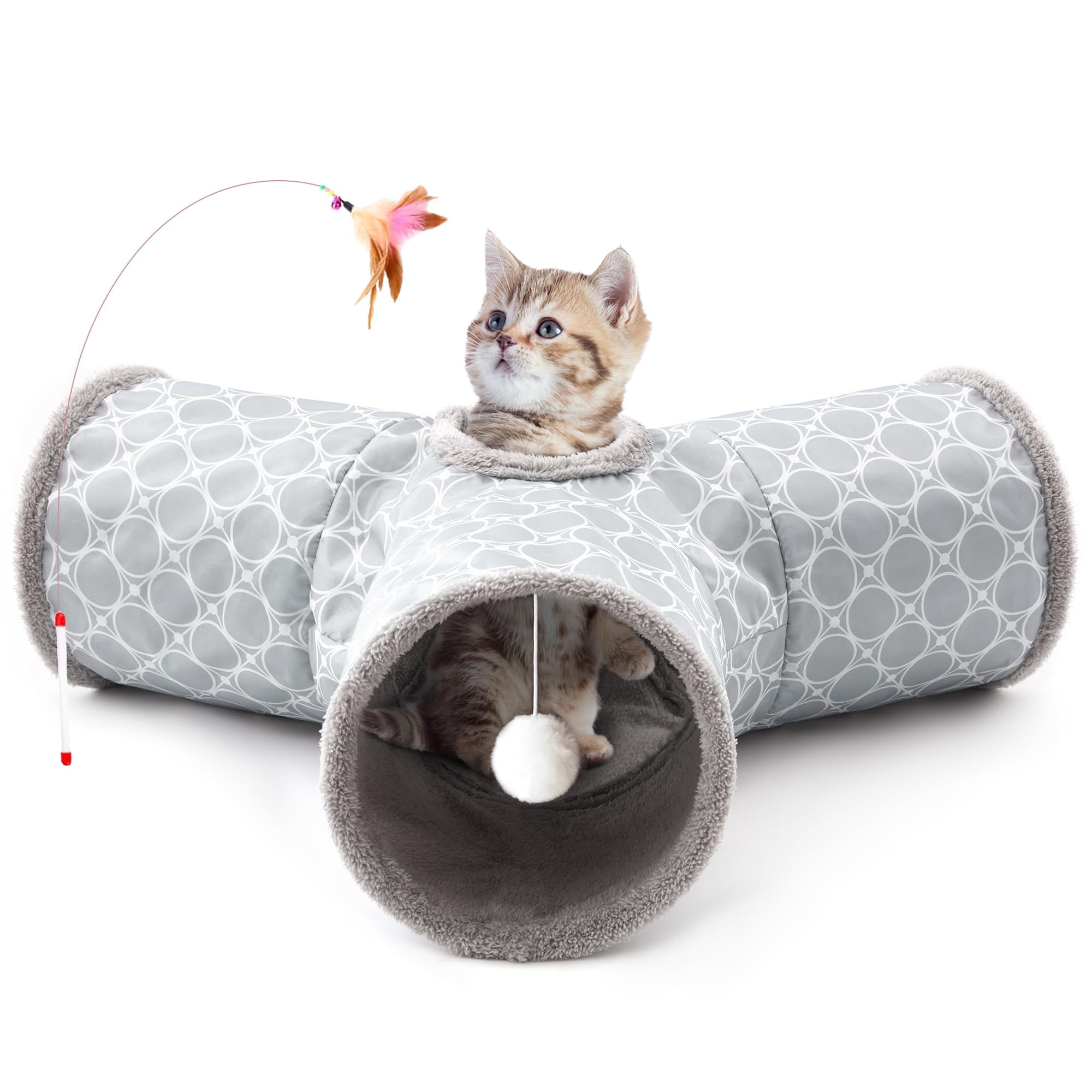 Tempcore cat tunnel 3-way design for versatile indoor play