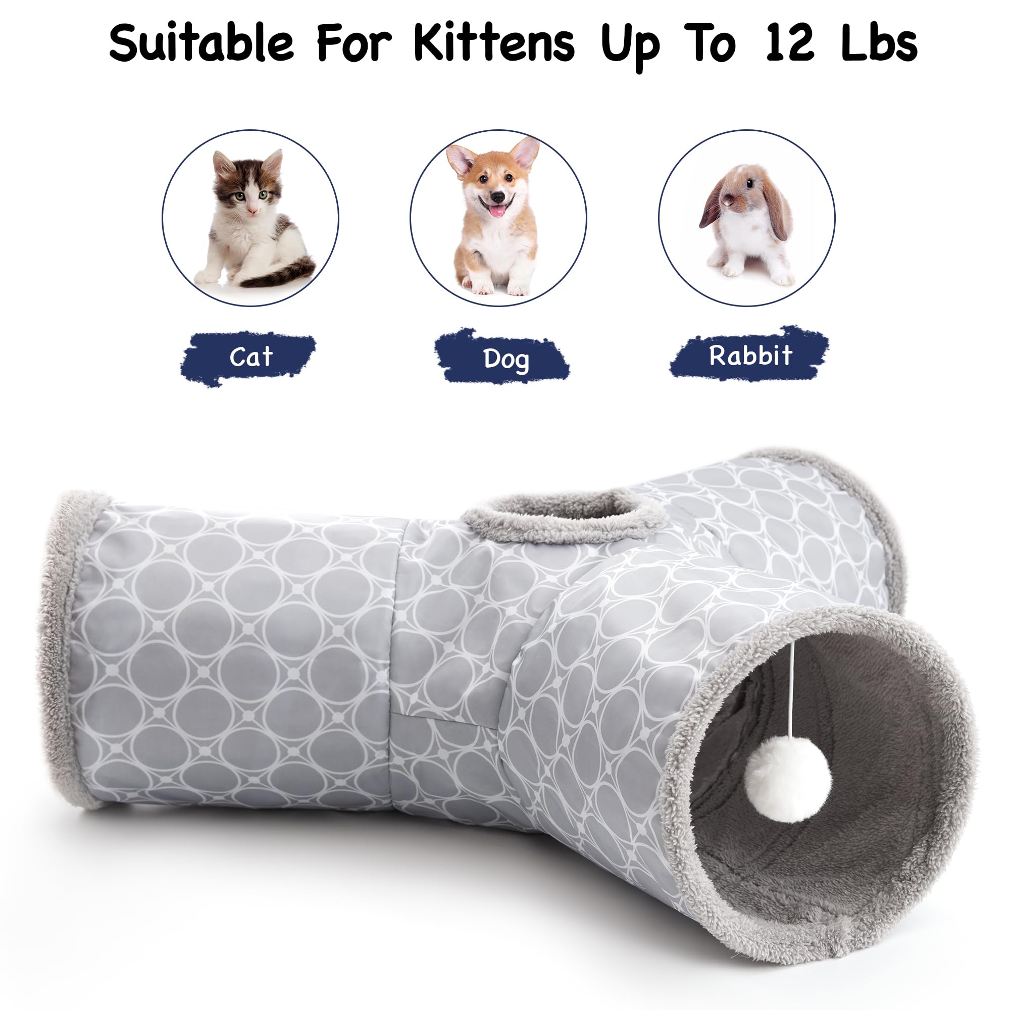 Tempcore cat tunnel collapsed for easy storage and travel