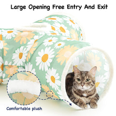 Tempcore cat tunnel dangling ball exit encourages chasing and interactive fun