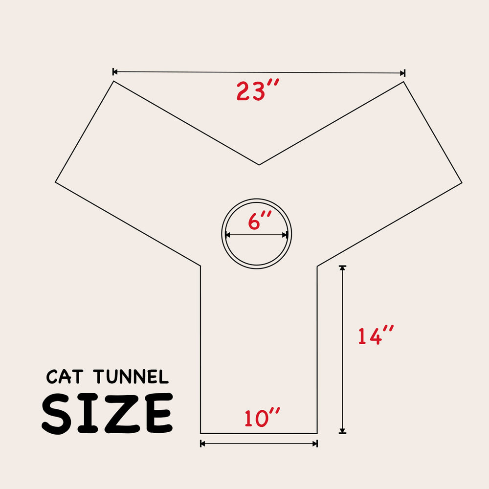 Tempcore cat tunnel steel frame provides durable safety.
