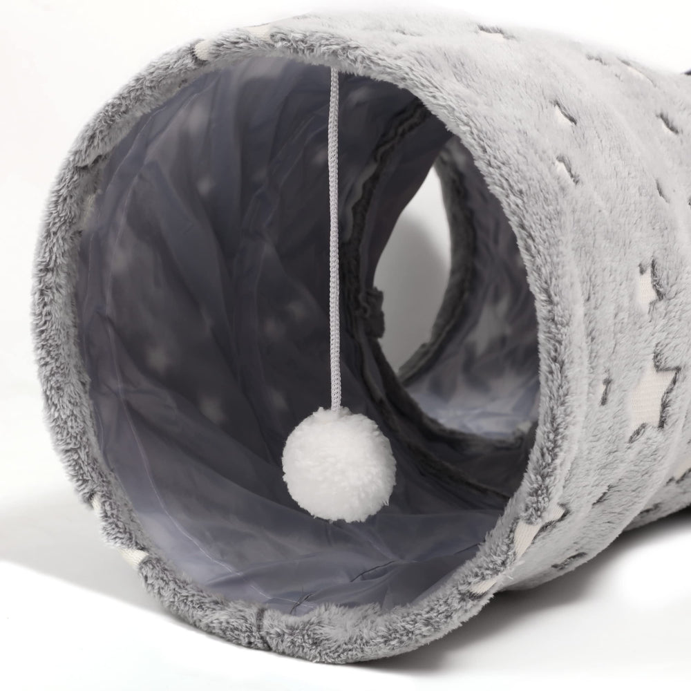 Tempcore cat tunnel travel-ready design folds for trips.