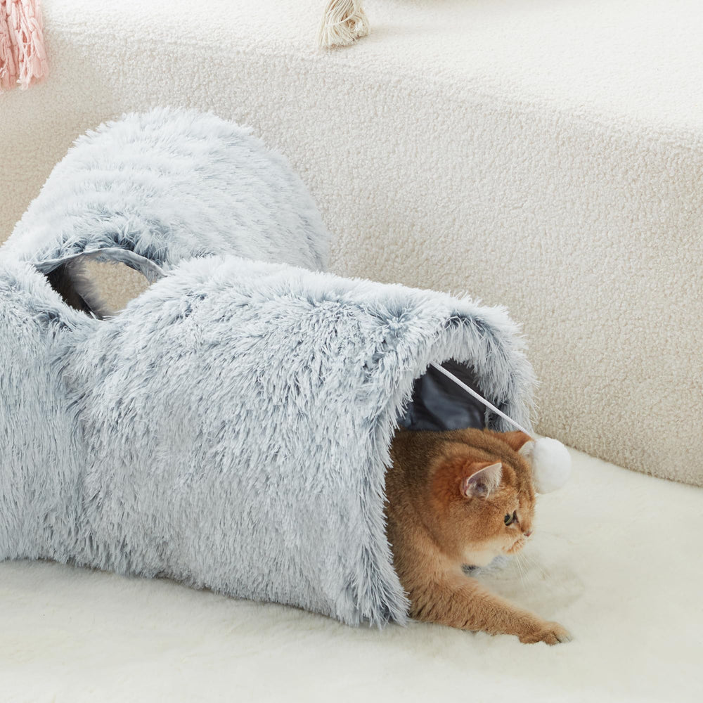 Tempcore Plush Cat Tunnel ideal for indoor pets' exercise and exploration