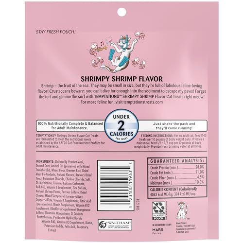 Temptations Shrimpy Shrimp Treats closeup-crunchy-soft centers reveal texture cats love