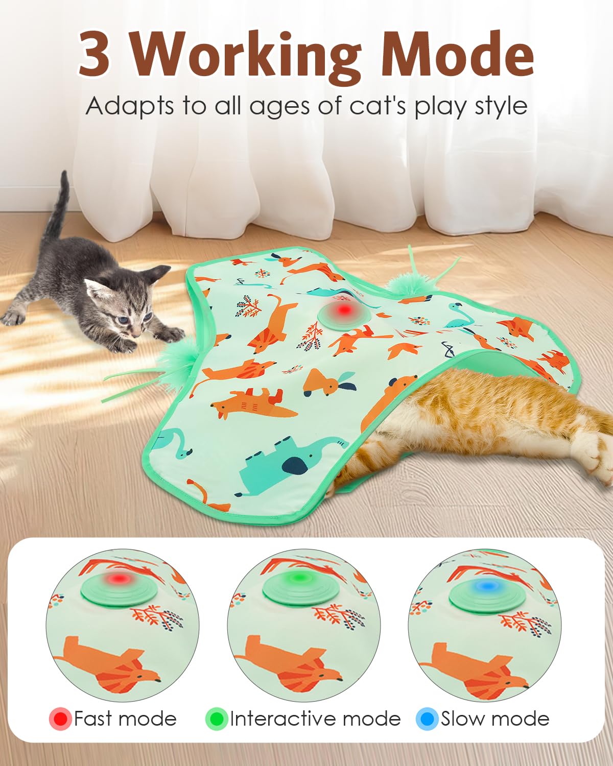 Temracha mouse squeak feature stimulating hunting instincts during play