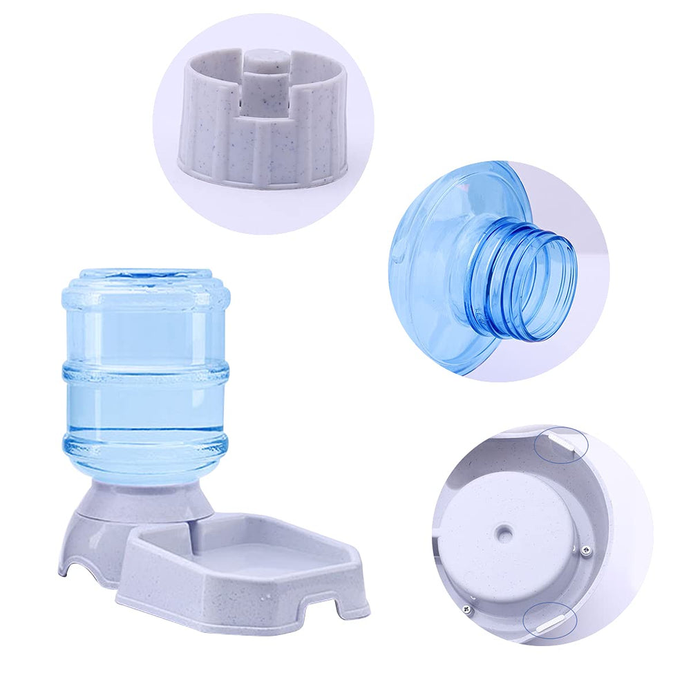 TENINYU feeder with transparent bottle, easy-fill and visible food level.