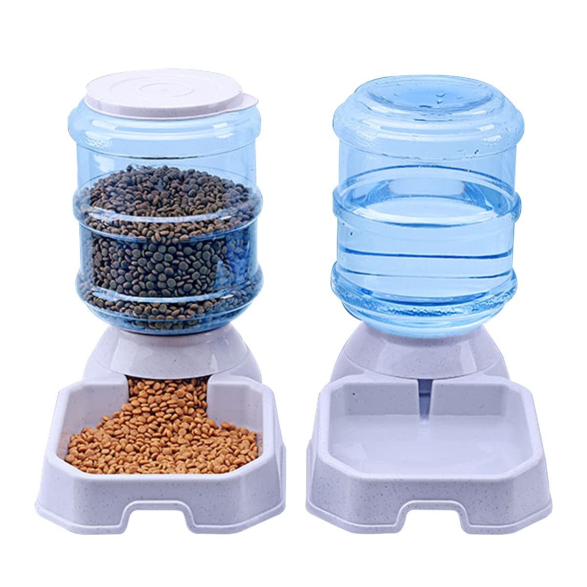 TENINYU pet feeder-dispenser 1gal front view, gravity-fed for reliable meals.