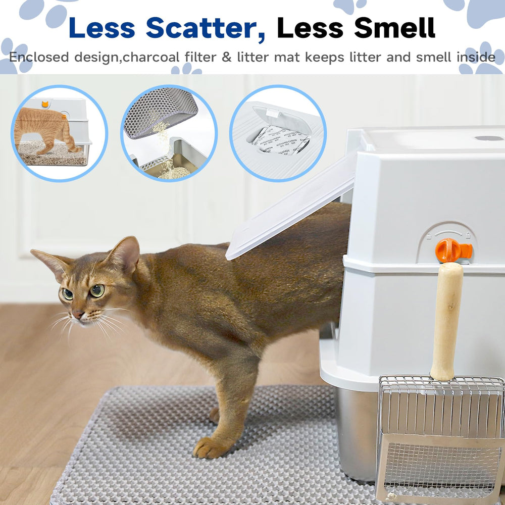 Tentizon dual-layer litter mat catches stray litter