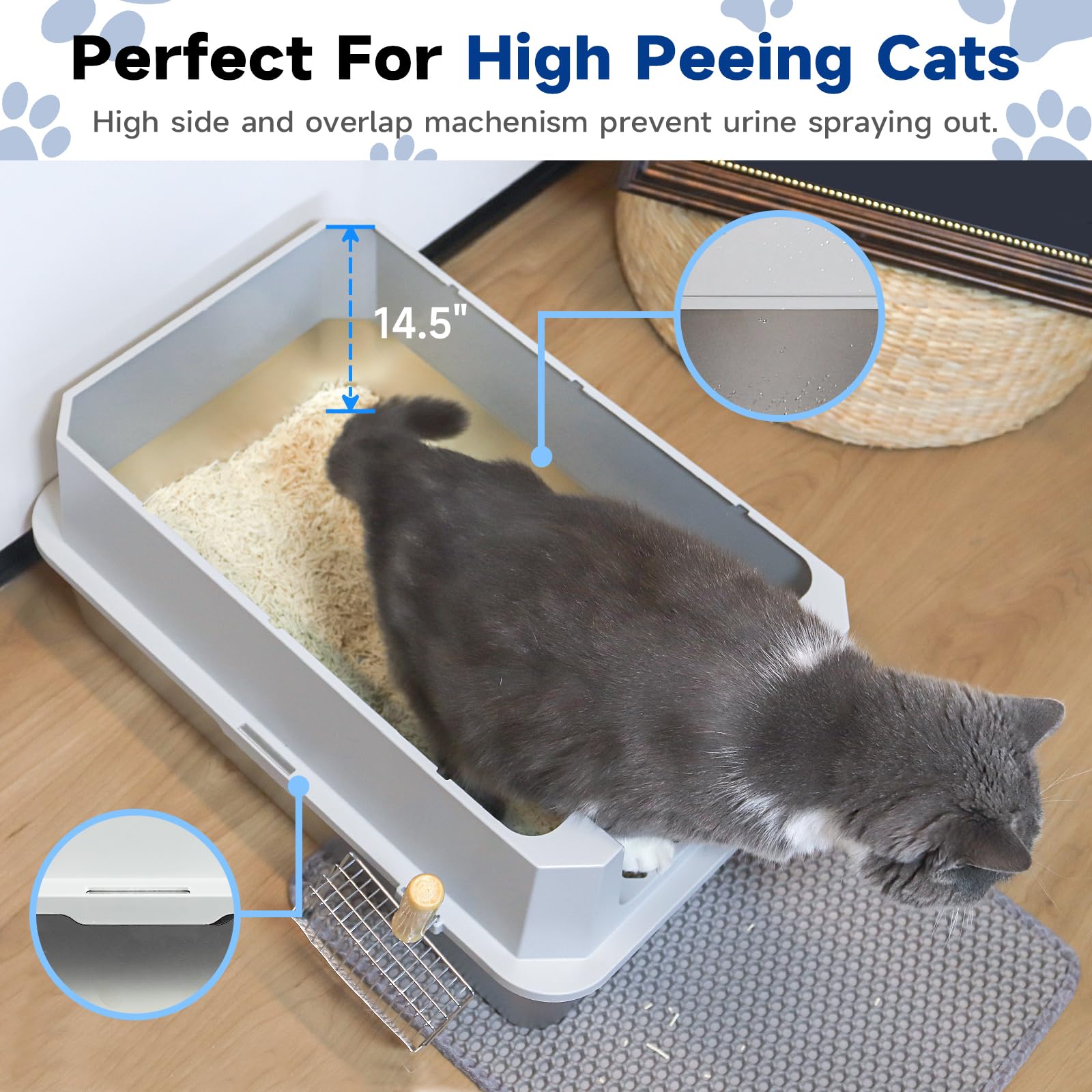 Tentizon front entry opening for easy cat access
