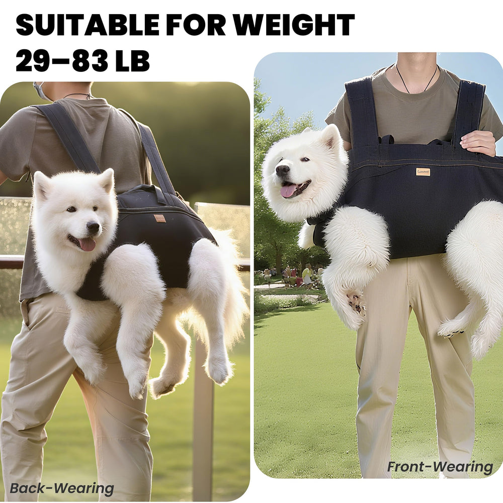 Terapaton dog lift harness durable-oxford-fabric provides robust support for heavy dogs.