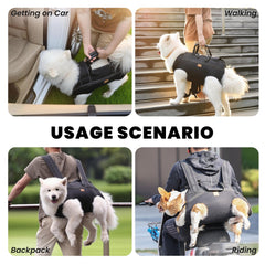 Terapaton dog lift harness shows durable oxford fabric for comfort