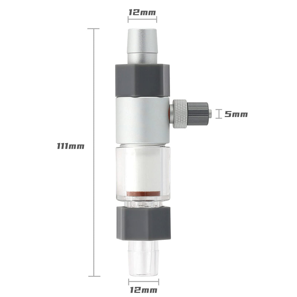 Terizger CO2 Diffuser bubble counter display helps monitor gas flow in real time.